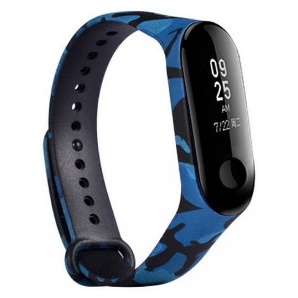 Ремінець до фітнес браслета Armorstandart для Xiaomi Mi Band 4/3 Khaki Blue (ARM52071) - зображення 1