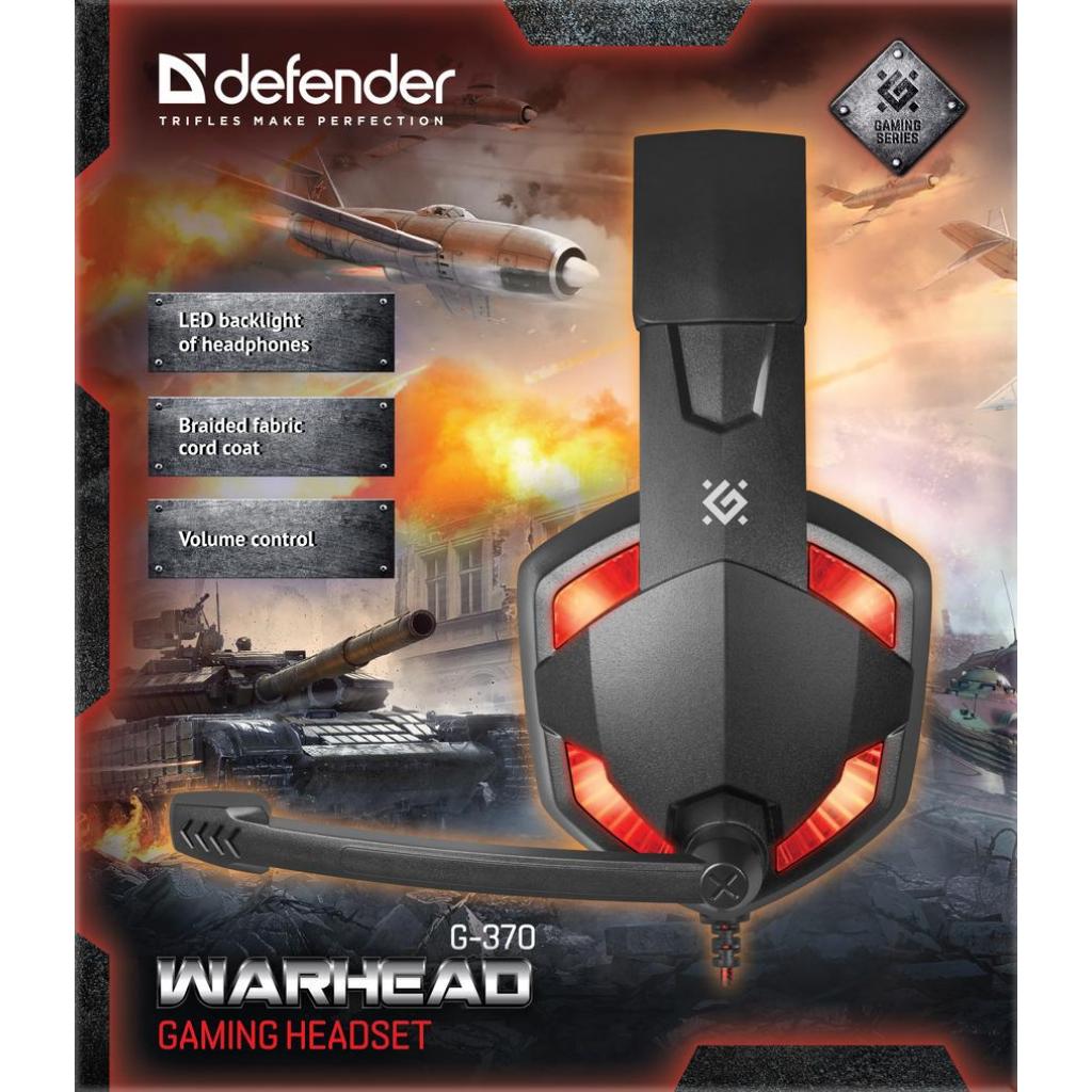 Навушники Defender Warhead G-370 Black-Red (64037) - зображення 5