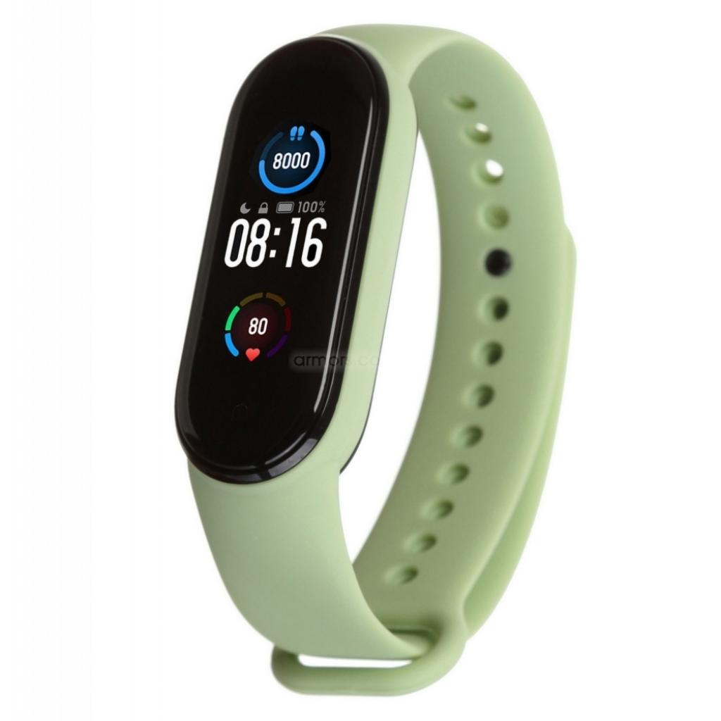 Ремінець до фітнес браслета Armorstandart для Xiaomi Mi Band 5 Light Olive (ARM56989) - зображення 1