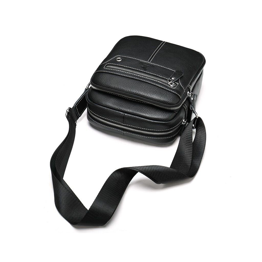 Сумка Vintage Шкіряна флотар Чорна (20018) - зображення 3