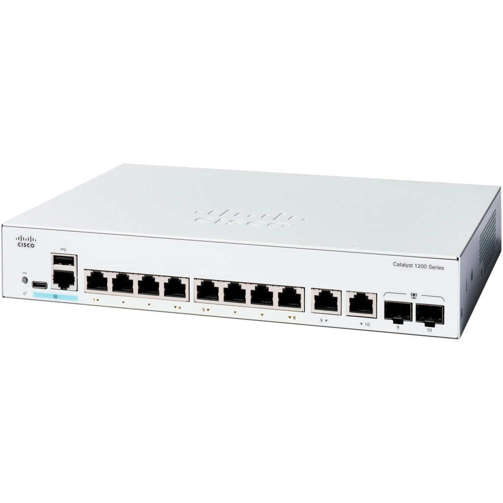 Комутатор мережевий Cisco C1200-8T-E-2G - зображення 1
