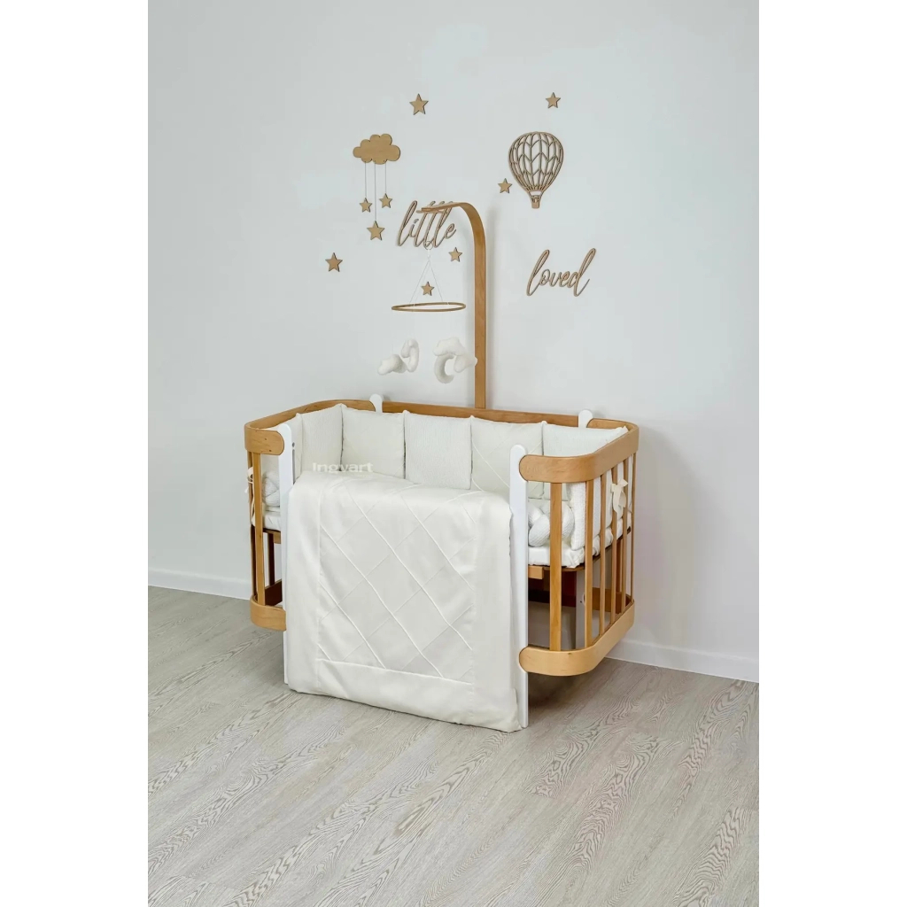 Постільна білизна Ingvart "Платинум" з сатину молочний (300005646530-2) - зображення 3