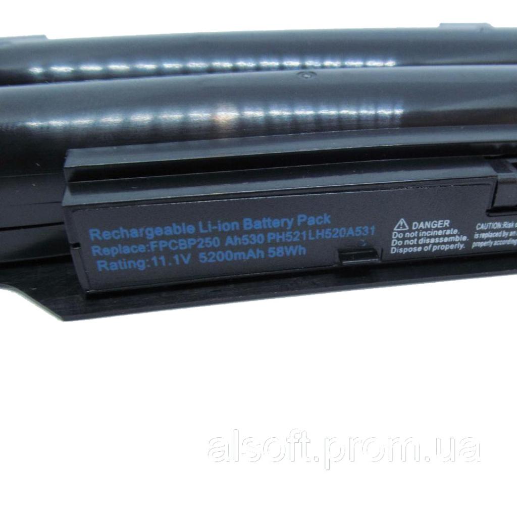Акумулятор до ноутбука AlSoft Fujitsu LifeBook A530 FPCBP250 5200mAh 6cell 11.1V Li-ion (A41689) - зображення 3