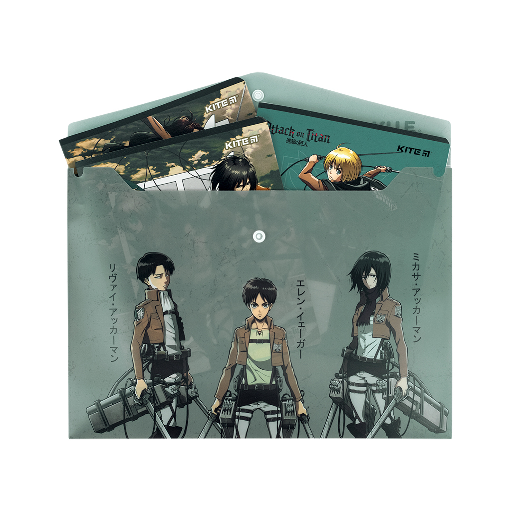 Папка - куточок Kite А4 Attack on Titan (AT25-244) - изображение 3
