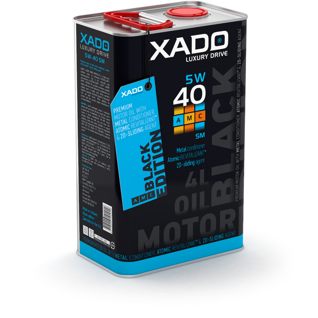 Моторна олива Xado 5W-40 SM АМС black edition 4л (ХА 22274) - изображение 1