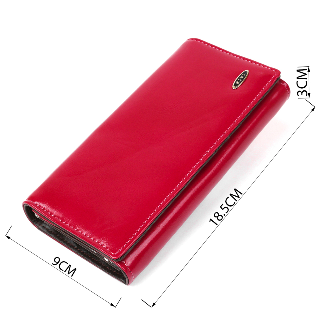 Гаманець Kivi З екошкіри Малиновий (19078) - зображення 4