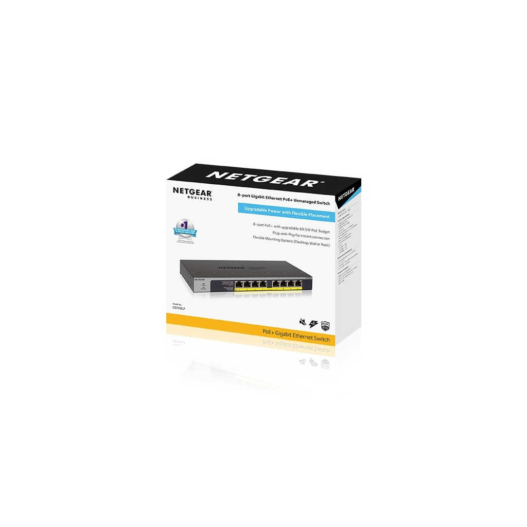 Комутатор мережевий Netgear GS108LP-100EUS - зображення 5