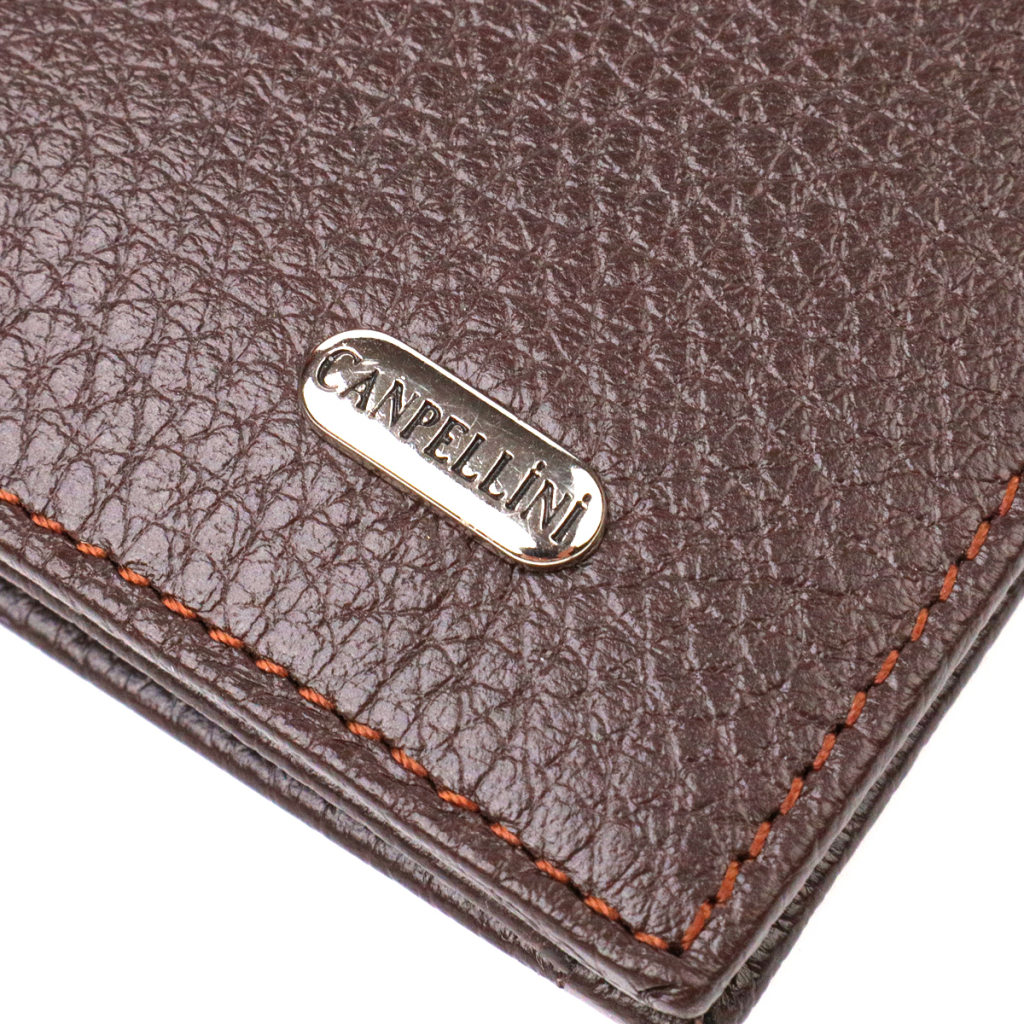 Гаманець Canpellini З натуральної шкіри Коричневий (21902) - зображення 6