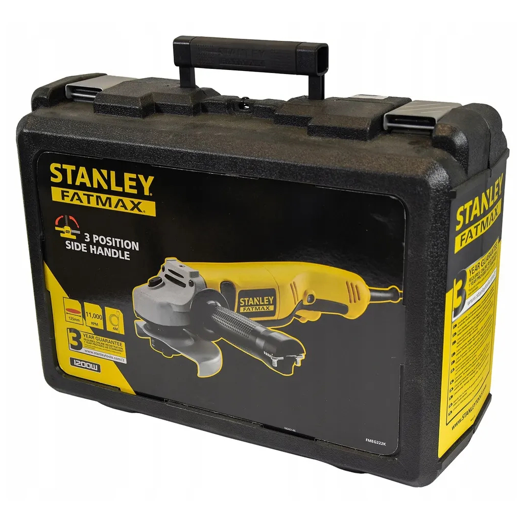 Шліфувальна машина Stanley FatMax, 1200W, 11000 об/хв, d=125 мм, 5.2 кг (FMEG222K) - зображення 7
