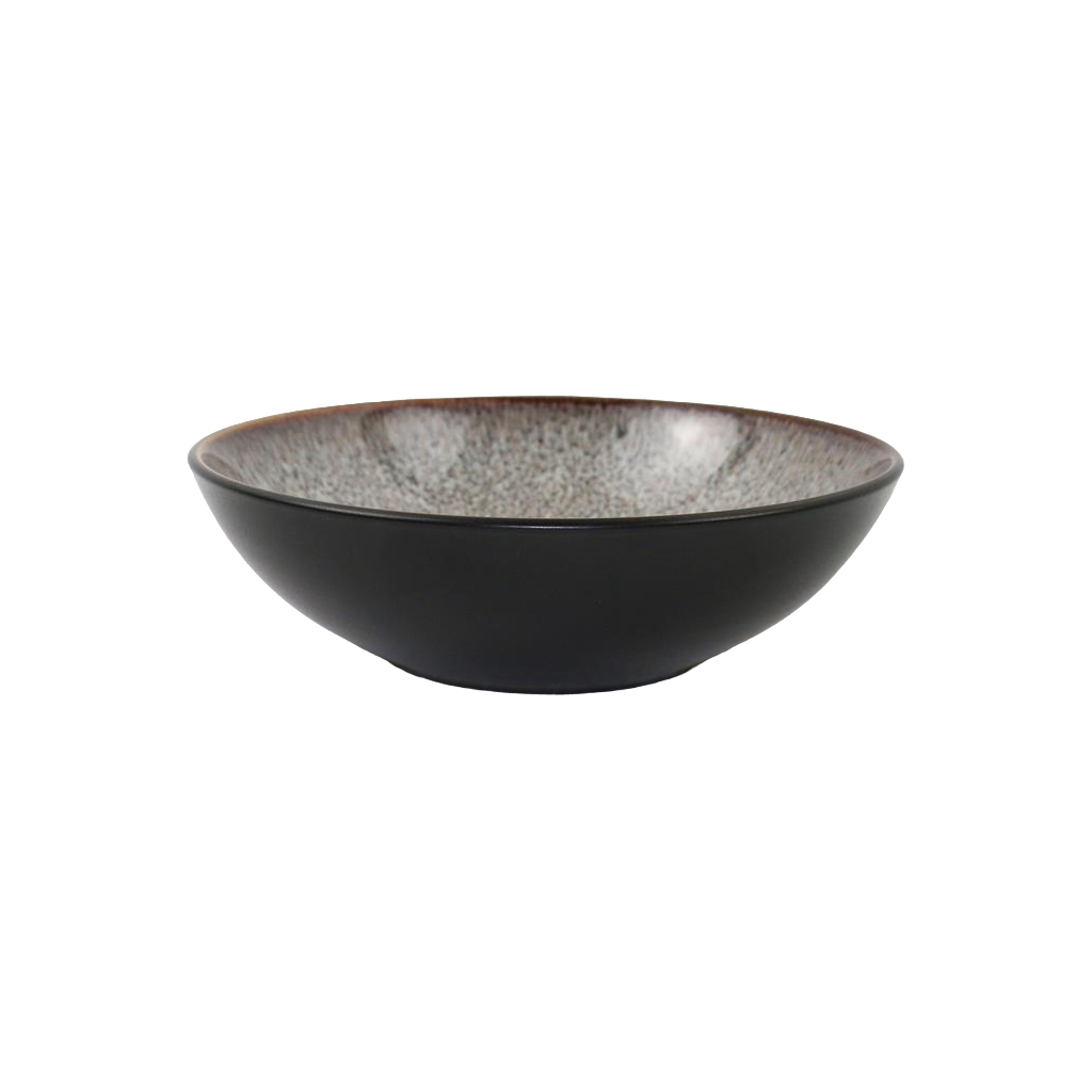 Тарілка Ardesto Bolzano, 630мл, 18см, кераміка, чорно-коричневий (AR2918BB) - зображення 1