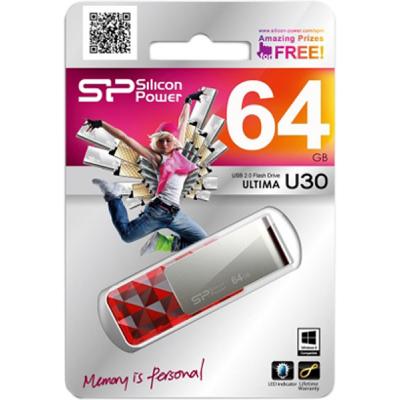 USB флеш накопичувач Silicon Power 64GB Ultima U30 Red USB 2.0 (SP064GBUF2U30V1R) - зображення 6