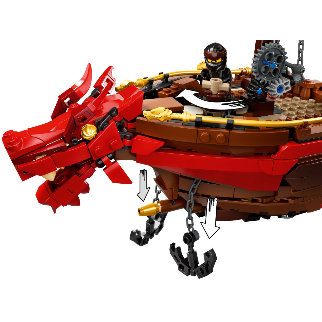 Конструктор LEGO Ninjago Літаючий корабель Майстра Ву 1781 деталь (71705) - зображення 7