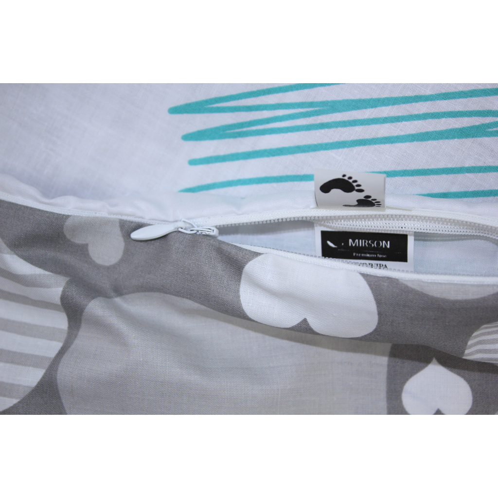 Постільна білизна MirSon Бязь 17-0533 Hearts 2х160х220 (2200003785548) - зображення 7