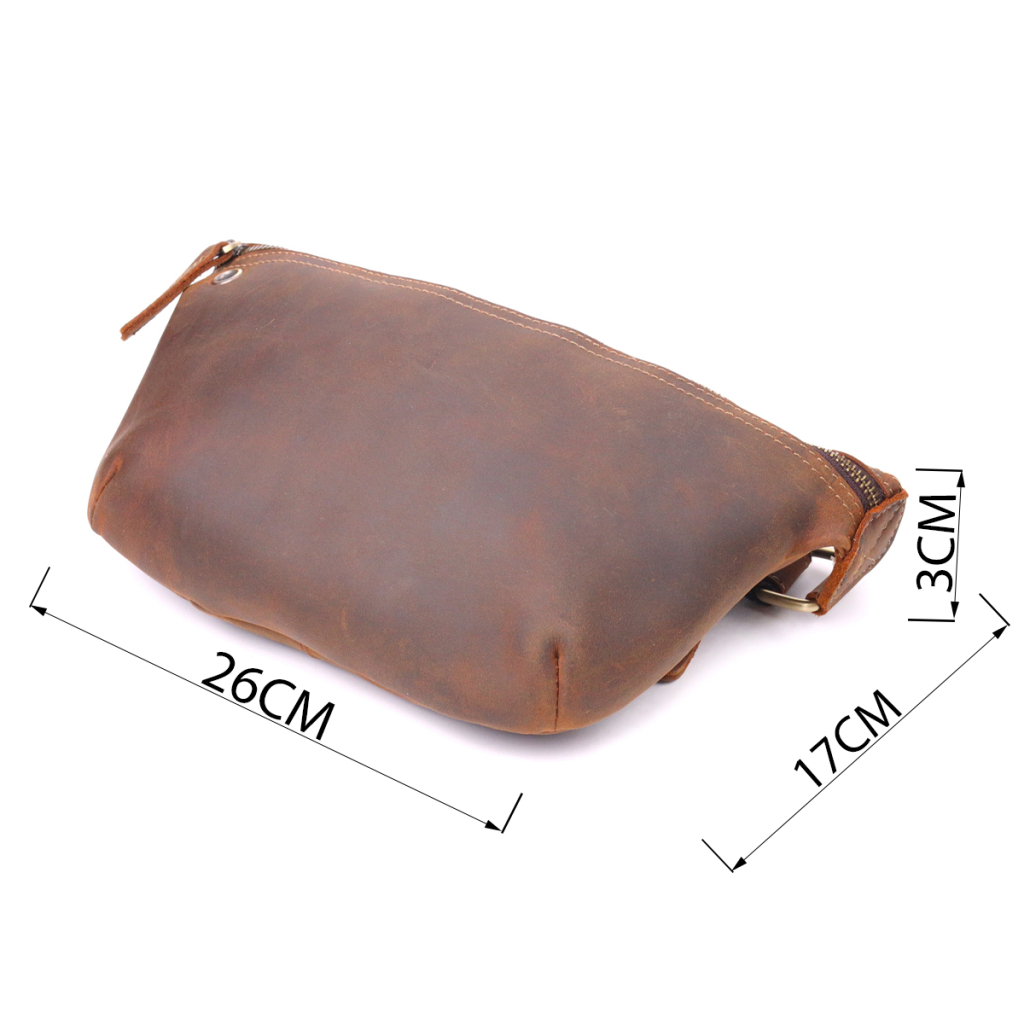 Сумка Vintage Вінтажна поясна з натуральної шкіри Коричнева (21294) - зображення 4