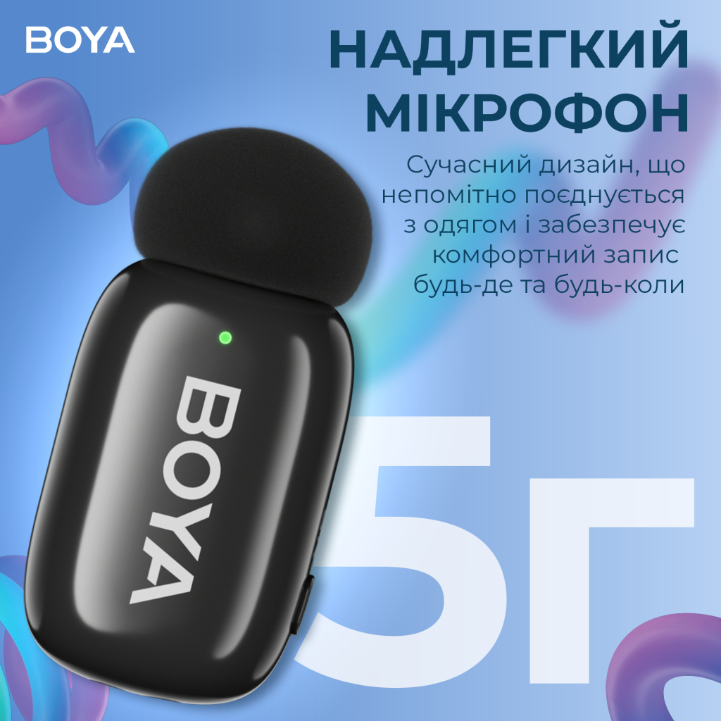 Мікрофон Boya mini-23 Type-C Black (mini-23) - изображение 6