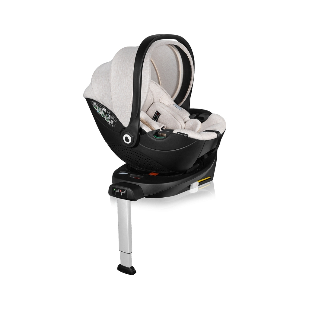 Автокрісло Lionelo MOXIE I-SIZE SET 360 BEIGE SAND (LO-MOXIE I-SIZE SET BEIGE SAND) - зображення 5