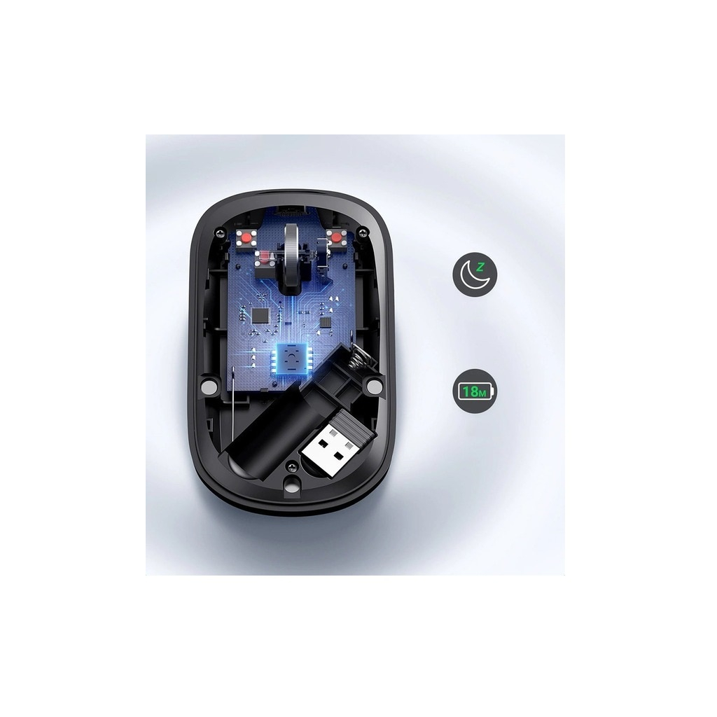 Мишка Ugreen MU001 Portable Wireless Black (90372) - зображення 8