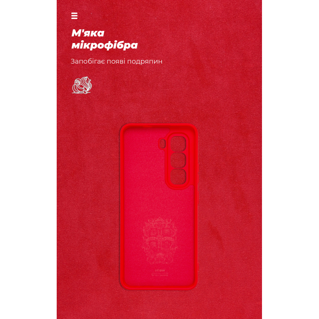 Чохол до мобільного телефона Armorstandart ICON Infinix Hot 50 Pro 4G Camera cover Red (ARM80974) - зображення 4