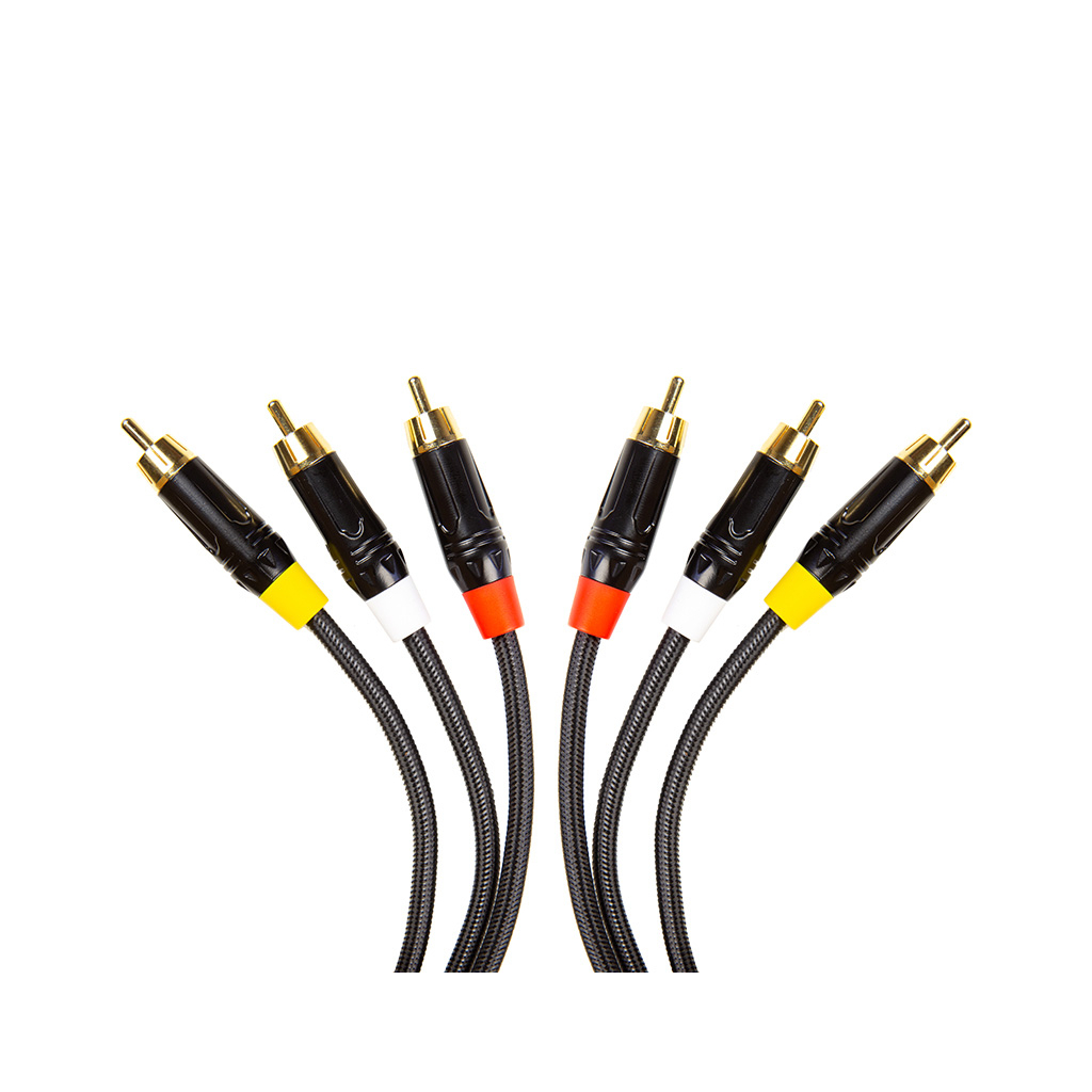 Кабель мультимедійний 3xRCA M to 3xRCA M 1.5m PowerPlant (CA911745) - зображення 2