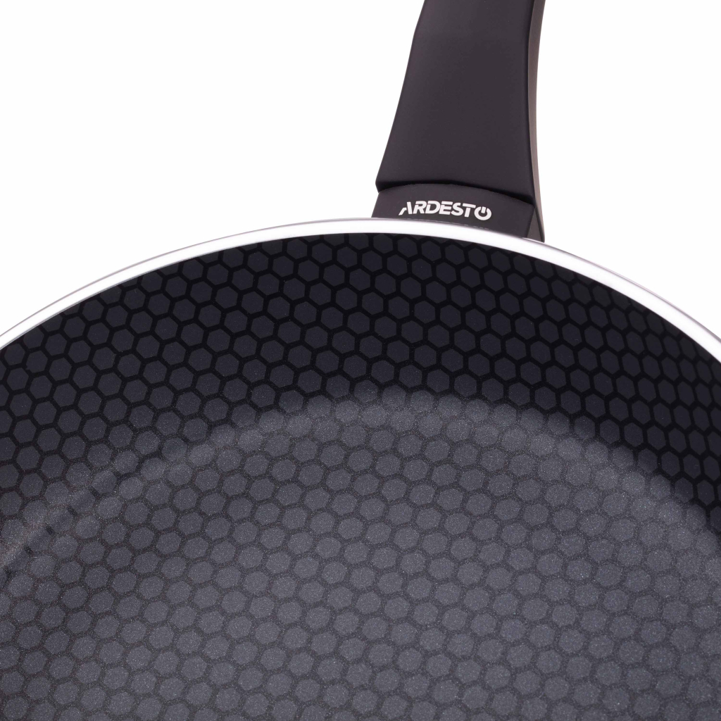 Сковорода Ardesto Gemini Salerno, 26см, алюміній, чорний (AR1326A) - зображення 5