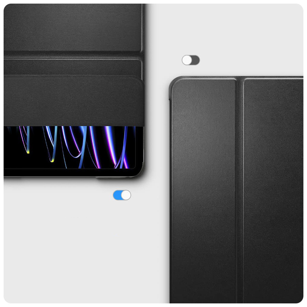 Чохол до планшета BeCover Tri Fold Hard Apple iPad Pro 12.9 2020/2021/2022 Black (709668) (709668) - зображення 5