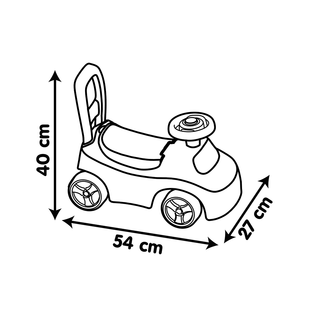 Чудомобіль Smoby рожевий, 54х27х40 см, 10 міс.+ (720542) - изображение 3