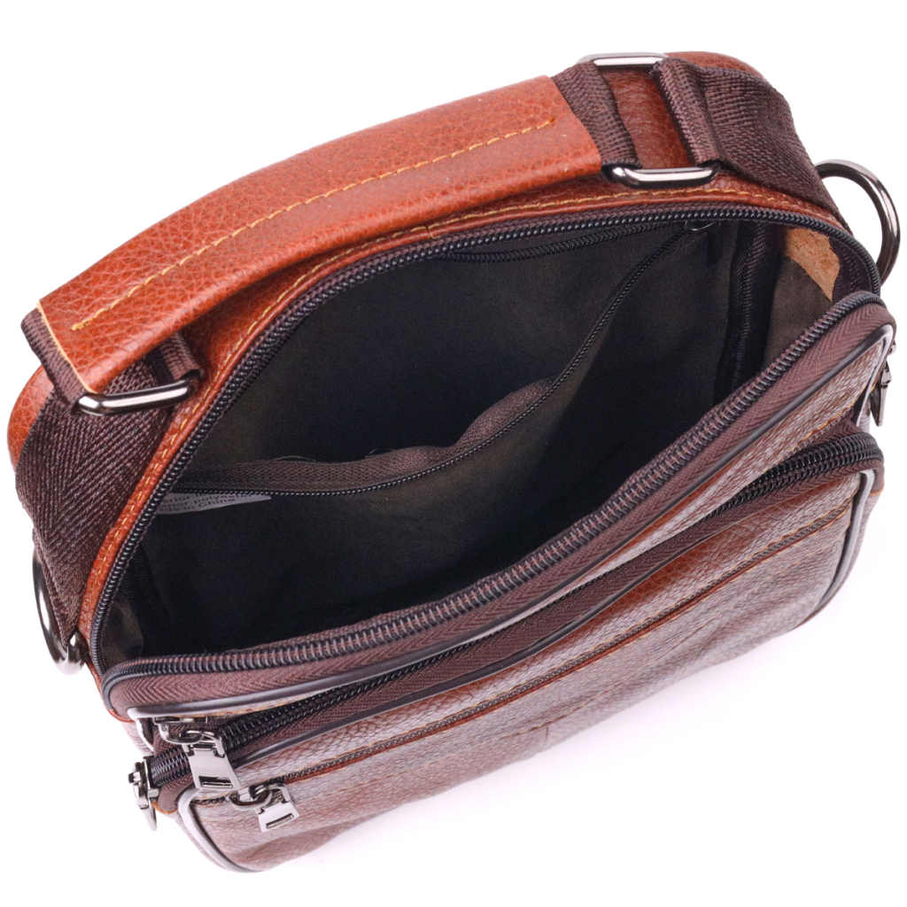 Сумка Vintage З ручкою шкіряна Руда (21277) - зображення 6