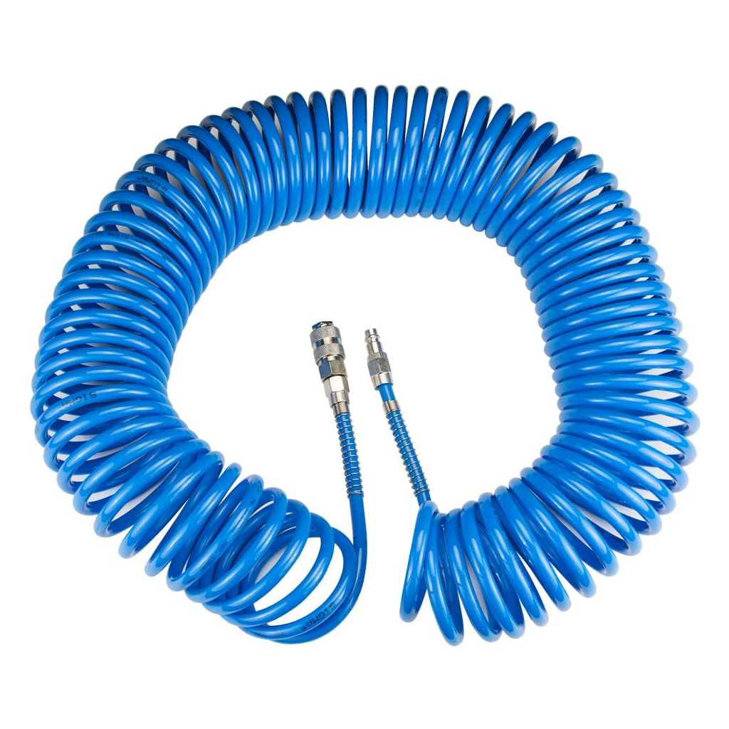 Пневматичний шланг Sigma спіральний поліуретановий (PU) 20м 6.5x10мм (7012141) - зображення 1