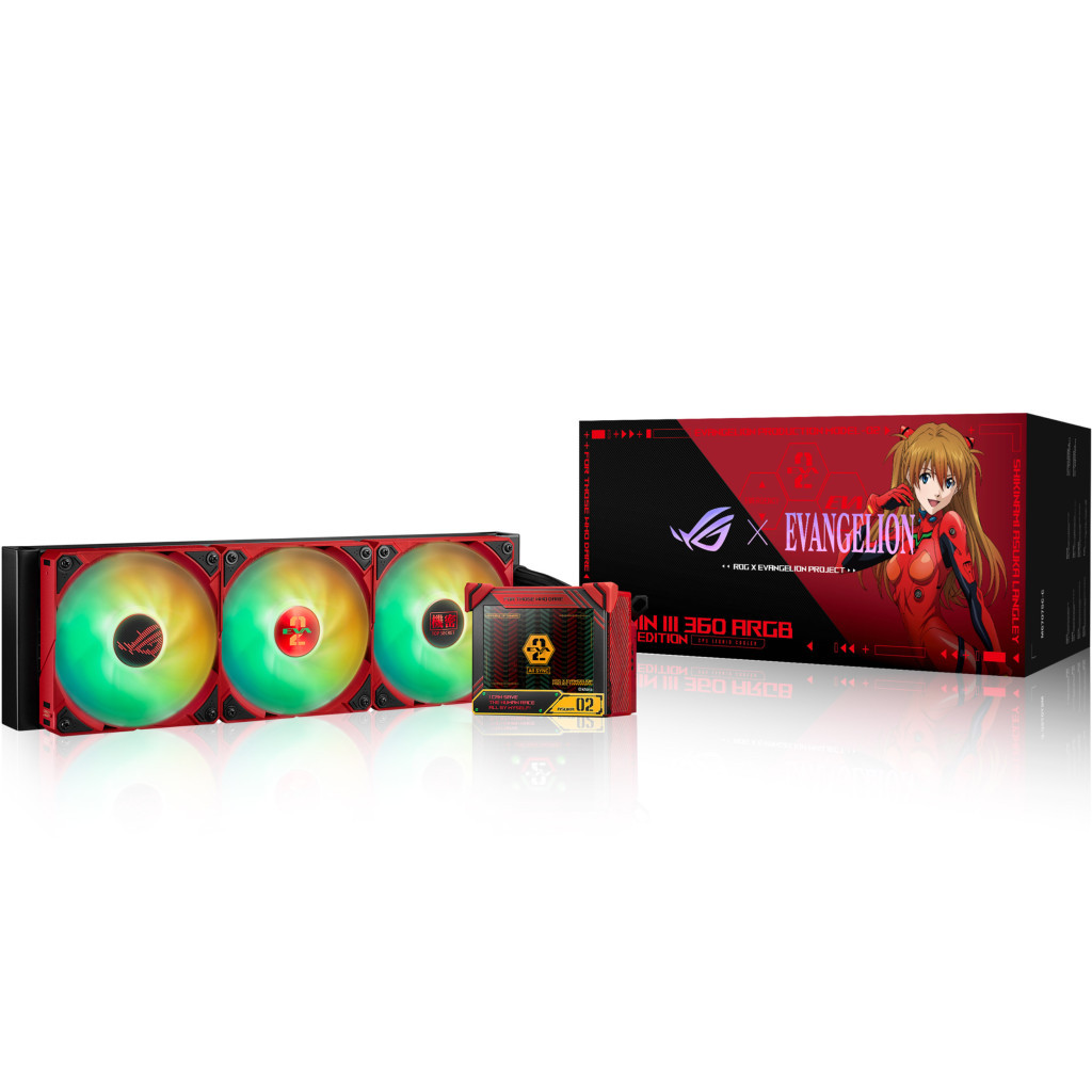 Система рідинного охолодження ASUS ROG RYUJIN III 360 ARGB EVA-02 Edition (90RC00L3-M0UAY0) - зображення 12