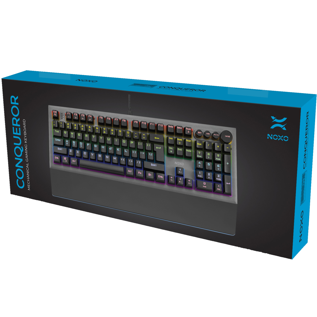 Клавіатура Noxo Conqueror Mechanical Blue Switches RU (4770070882023) - зображення 7