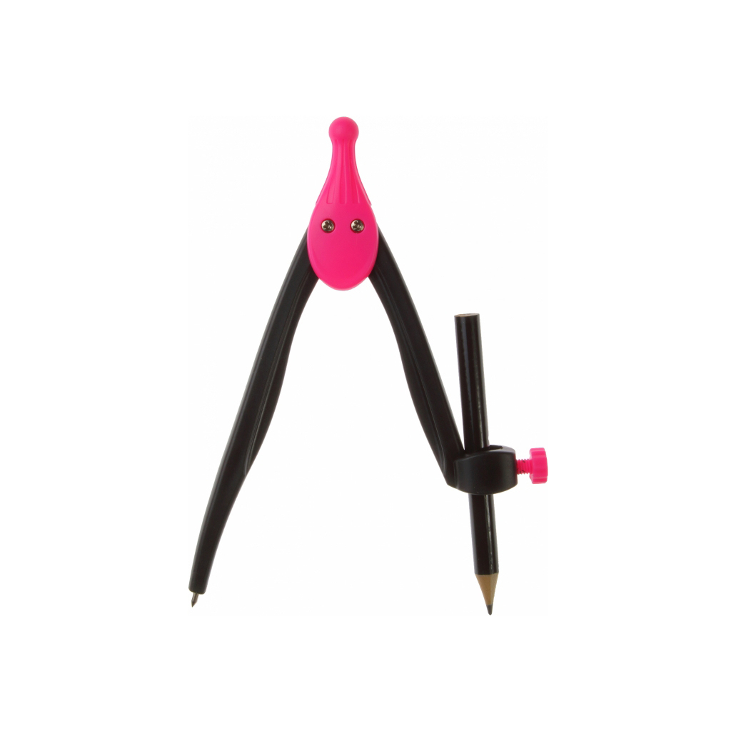 Циркуль Optima для олівця пластиковий Plazzy рожевий (O81481) - изображение 3