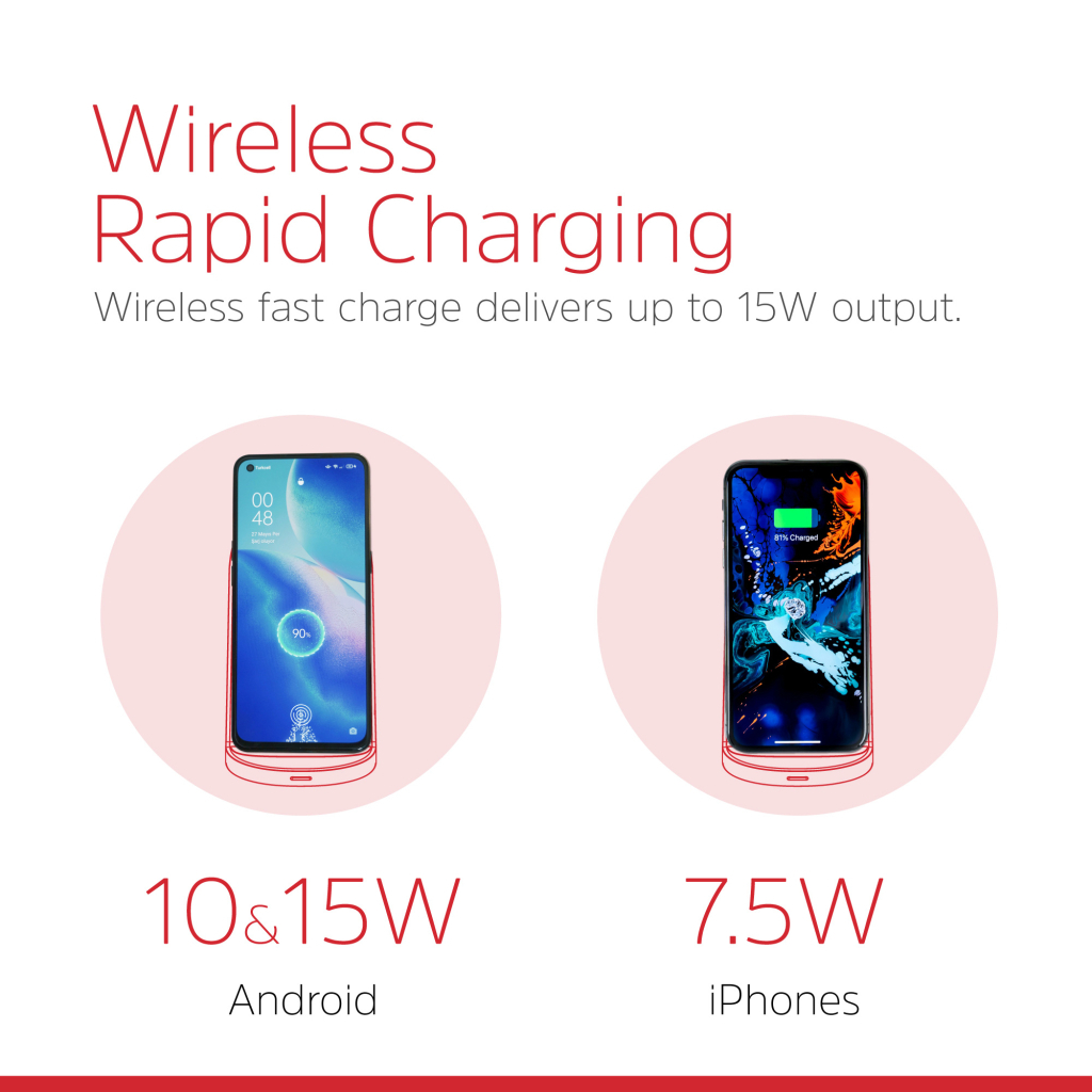 Зарядний пристрій Energizer Qi 15W wireless WCP108 black (WCP108) - зображення 8