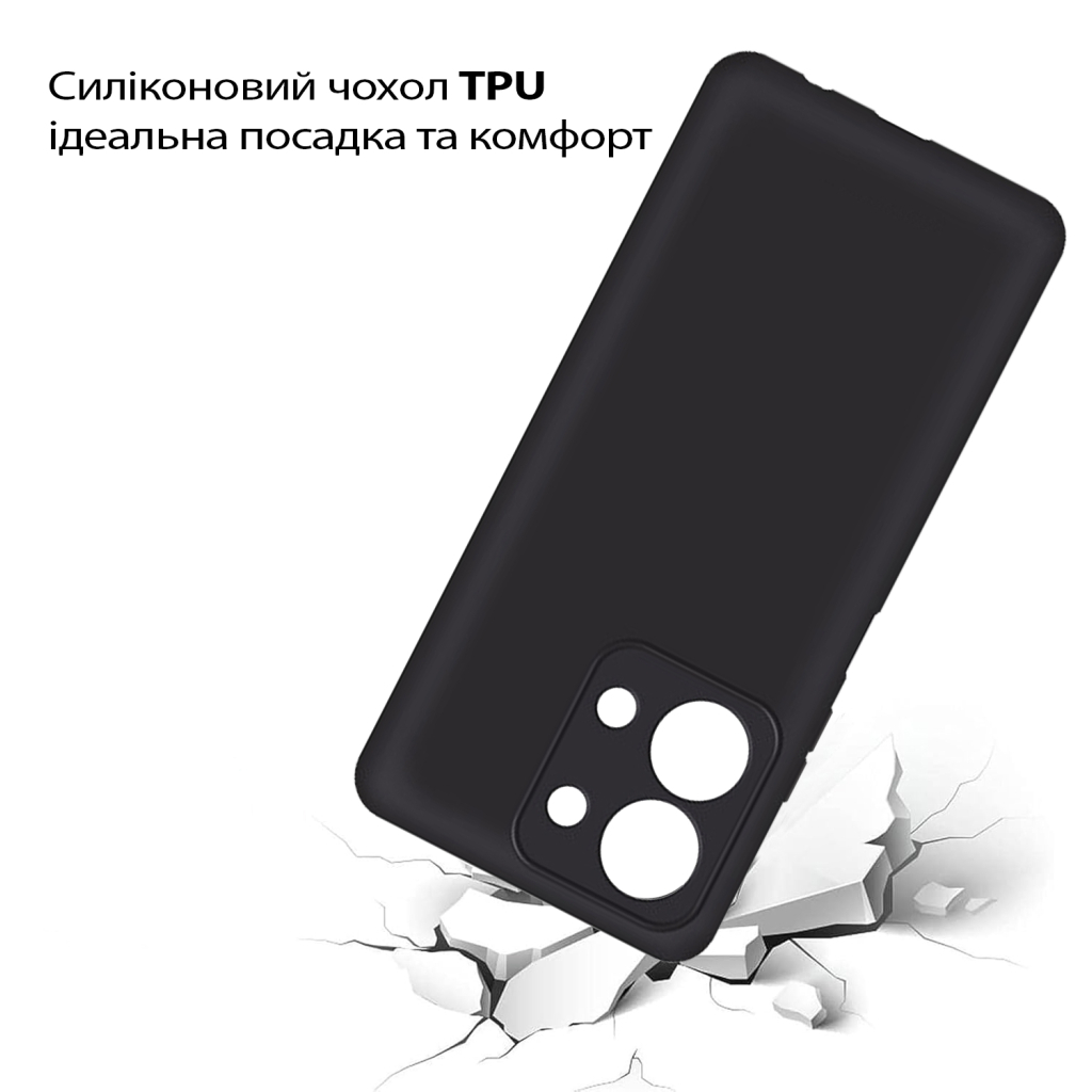Чохол до мобільного телефона BeCover Silicone Xiaomi Redmi 15С 4G/5G Black (713784) - зображення 3
