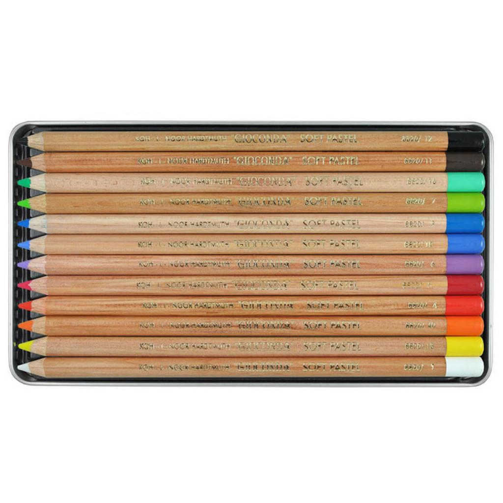 Олівці кольорові Koh-i-Noor Gioconda 8872 пастельні 12 кольорів (8827012005PL) - зображення 2