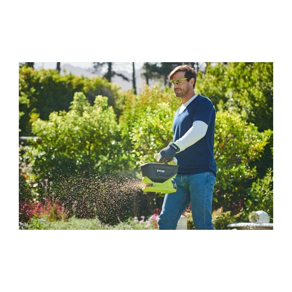 Сівалка Ryobi акумуляторна ONE+ OSS1800, 18V, 4л, розкид до 3.5м, 1.4кг (без АКБ та ЗП) (5133003729) - изображение 9