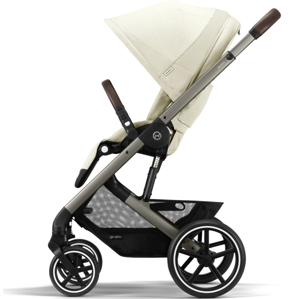 Коляска Cybex Balios S Lux TPE Seashell Beige (з бампером) (522002565) - зображення 3