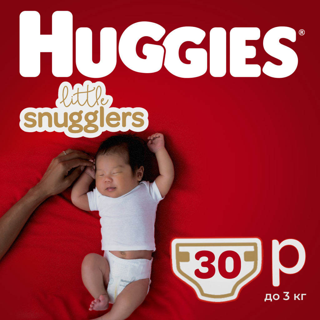 Підгузки Huggies Little Snugglers (до 3 кг) 30 шт (36000673302) - зображення 1