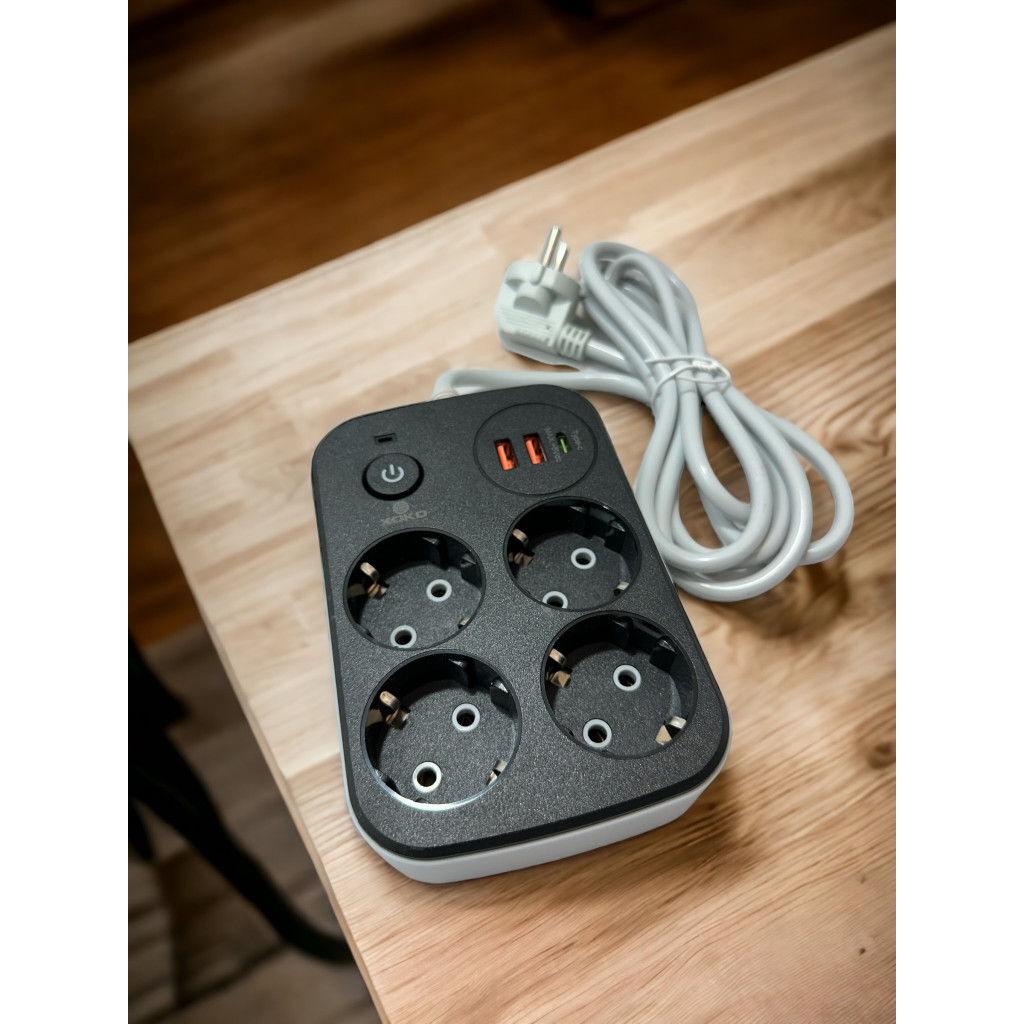 Мережевий фільтр живлення XoKo XK-SP-4-2-1-BK - зображення 5