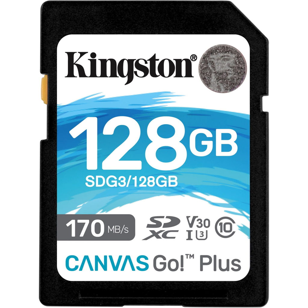 Карта пам'яті Kingston 128GB SDXC class 10 UHS-I U3 Canvas Go Plus (SDG3/128GB) - зображення 1