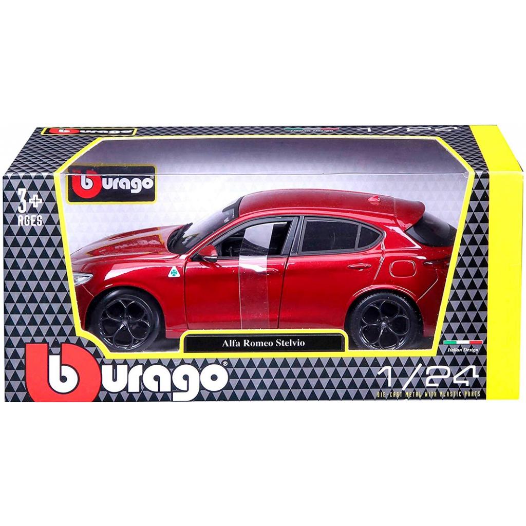 Машина Bburago Alfa Romeo Stelvio (1:24) червоний (18-21086) - зображення 4