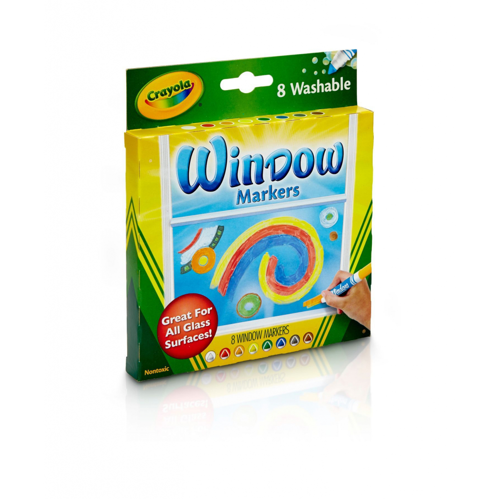 Фломастери Crayola Набір Washable для малювання на склі 8 шт (256344.024) - зображення 2