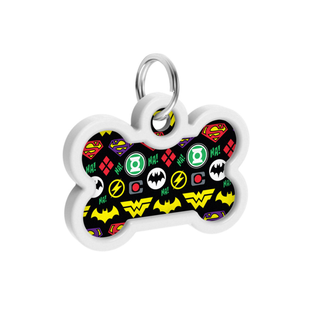 Адресник для тварин WAUDOG Smart ID з QR паспортом "Супергерої логоманія" кістка 40х28 мм (0640-1014) - изображение 4