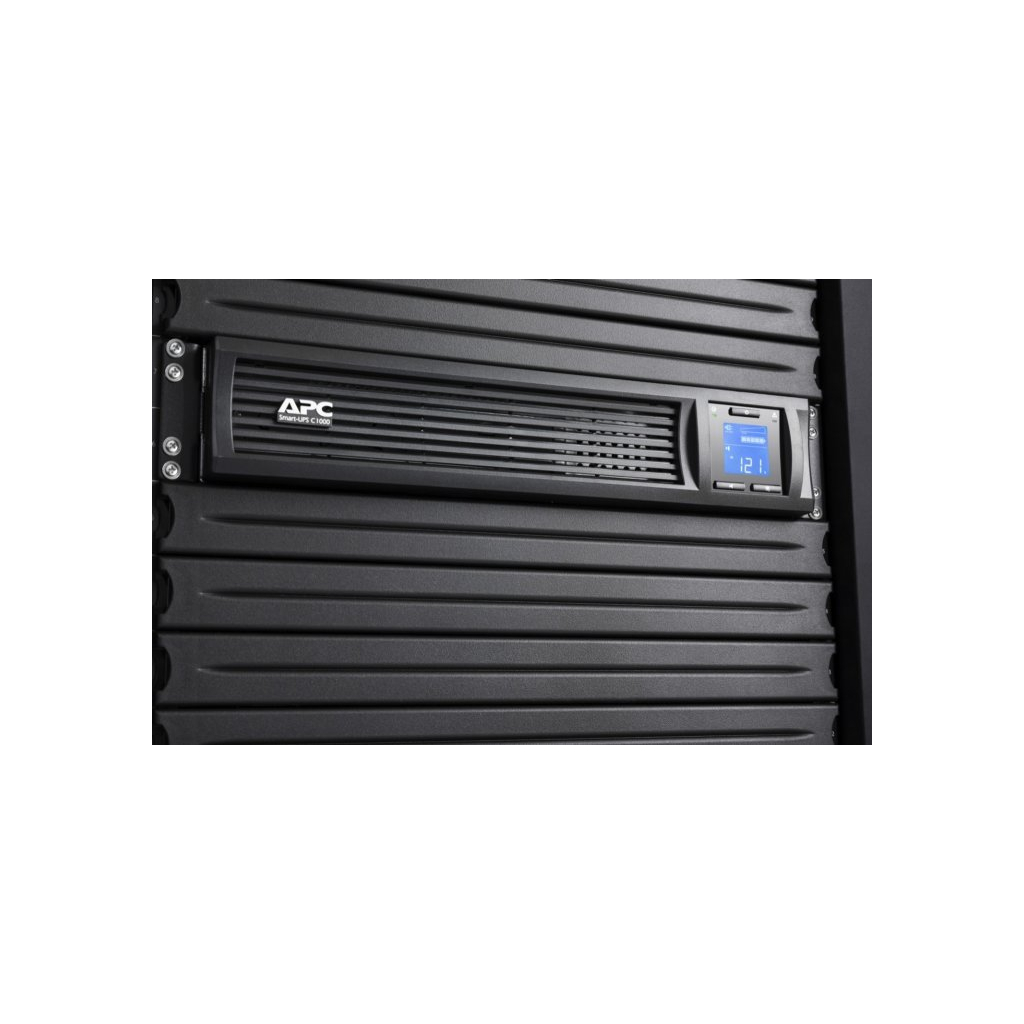 Пристрій безперебійного живлення APC Smart-UPS C 1000VA LCD RM 2U with SmartConnect (SMC1000I-2UC) - зображення 5
