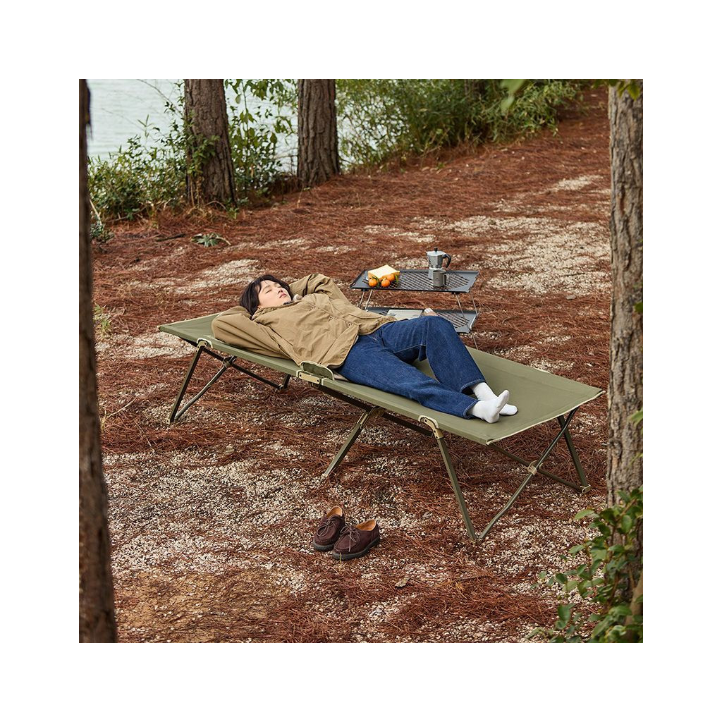 Розкладачка Naturehike CNH22JU033, сталь, зелений (6975641888543) - зображення 3