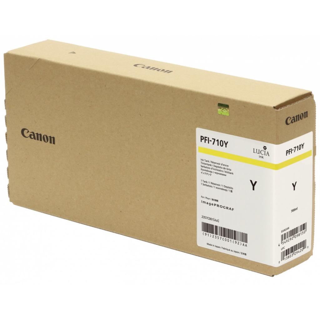 Картридж Canon PFI-710 Yellow (2357C001AA) - зображення 1
