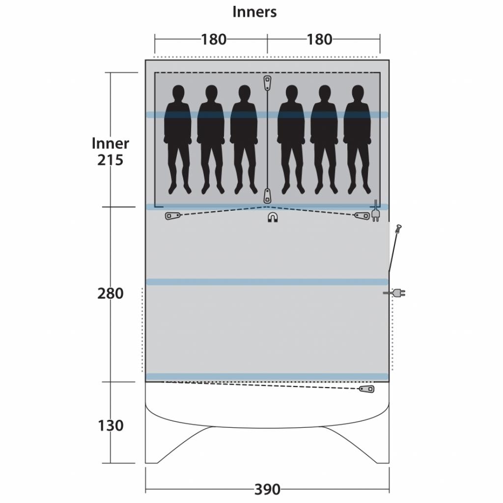 Намет Outwell Avondale 6PA Blue (928270) - зображення 8