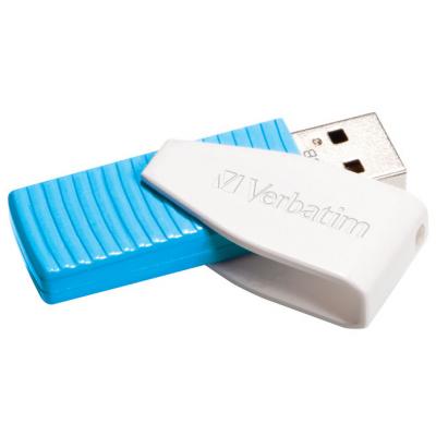 USB флеш накопичувач Verbatim 8GB STORE'N'GO SWIVEL BLUE USB 2.0 (49812) - зображення 4