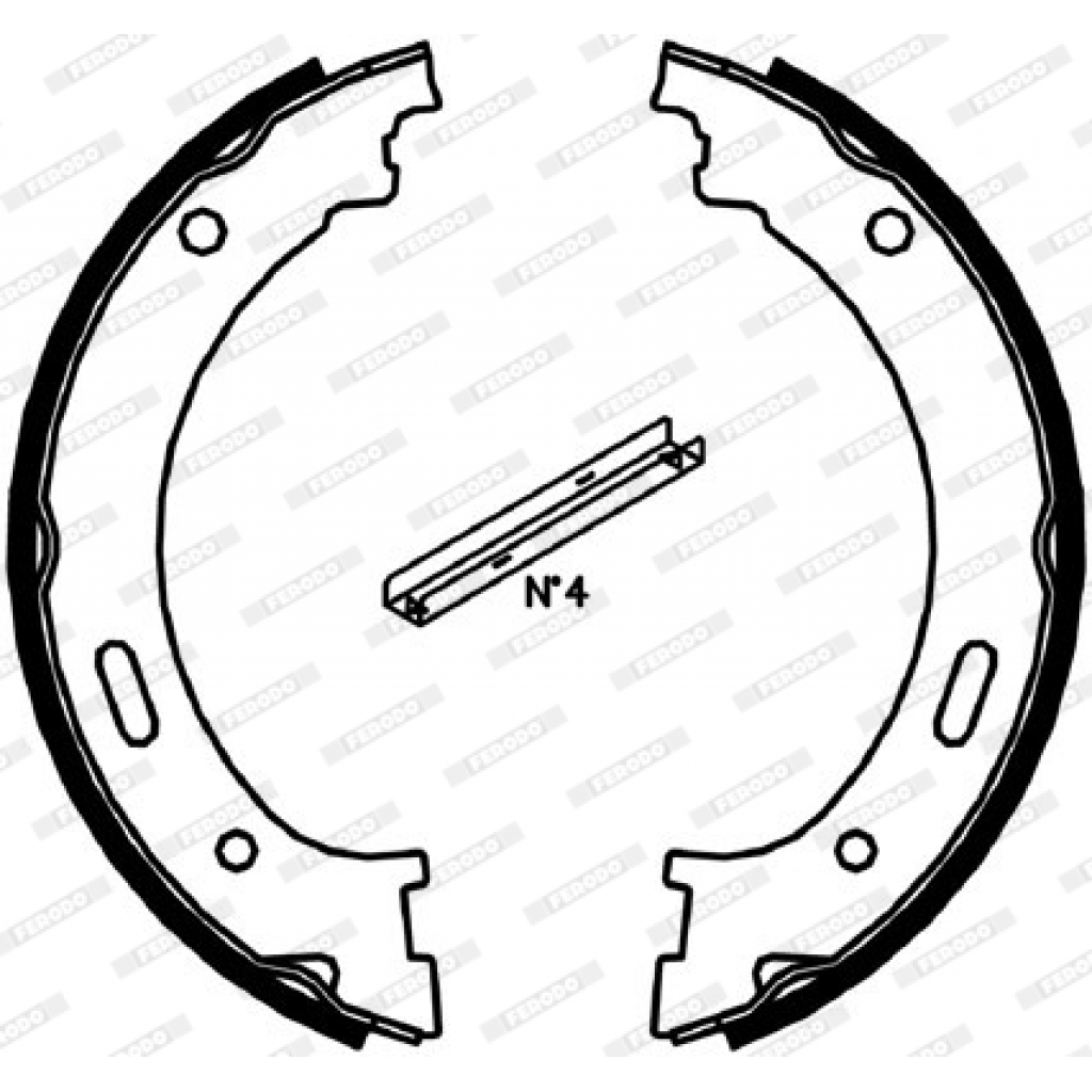 Гальмівні колодки FERODO FSB4058 - зображення 1