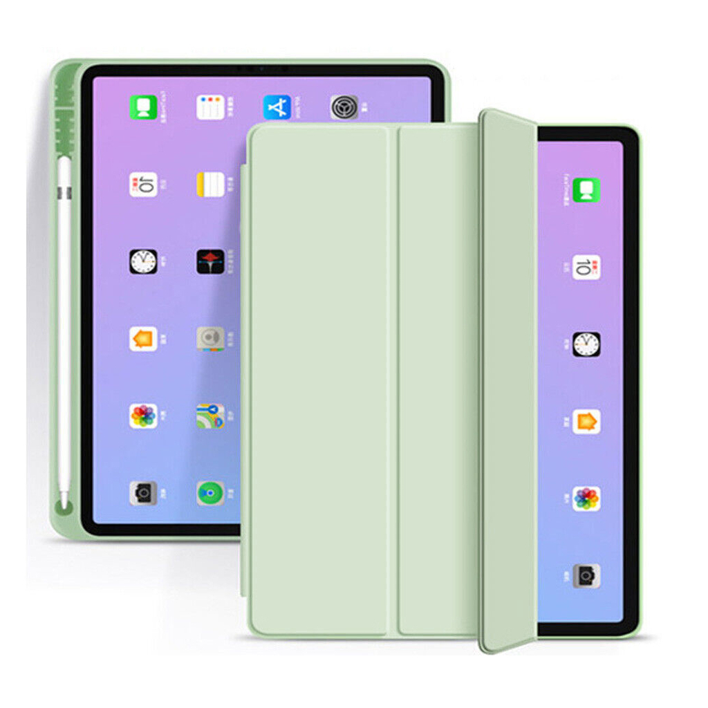 Чохол до планшета BeCover Tri Fold Soft TPU mount Apple Pencil Apple iPad 10.2 2019/2020/2021 Light Green (708458) - зображення 2
