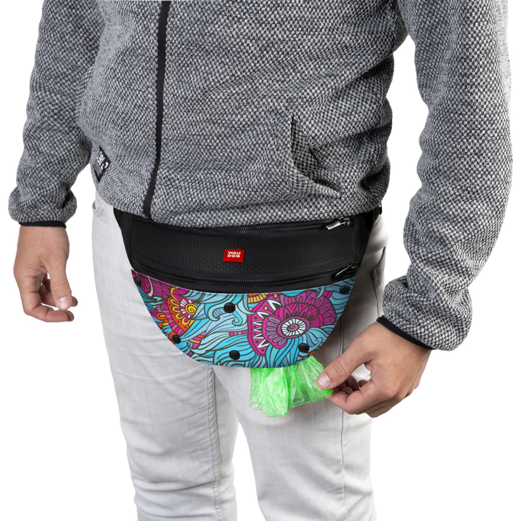 Поясна сумка-бананка для собак WAUDOG Textile "Літо" 33х17х10 см (5693) - зображення 4